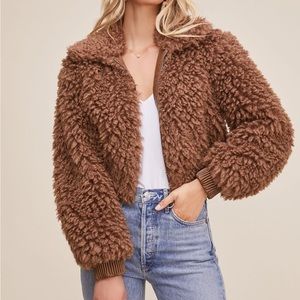 ASTR the Label Phoenix Bomber Jacket size Large